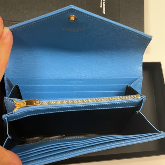 CASSANDRE SAINT LAURENT MATELASSÉ LARGE FLAP WALLET - Picture 7 of 9